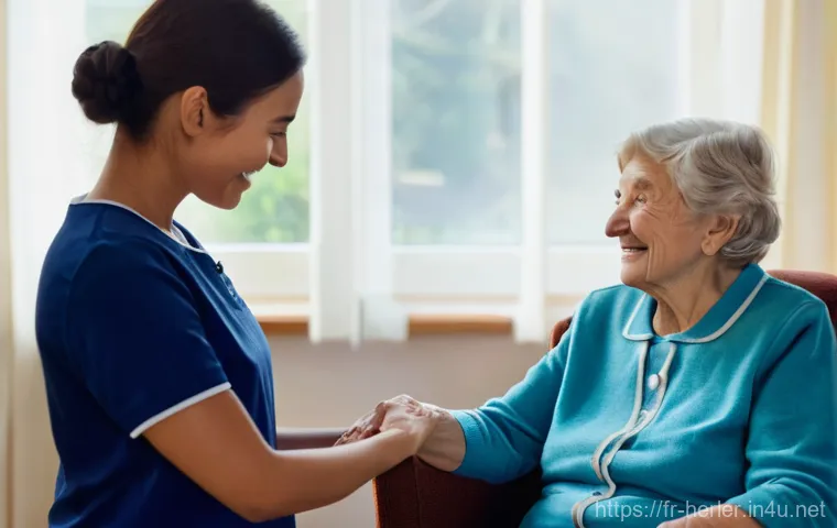 생활가사도우미 실기시험 준비 팁 - Prompt 1: Empathetic Home Care Assistant in Action**